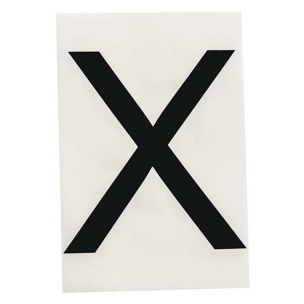 Brady Floor Marking Tape, Polyester, X, Black, 6 in W., 8 mil Thickness, 20 PK - 121829
