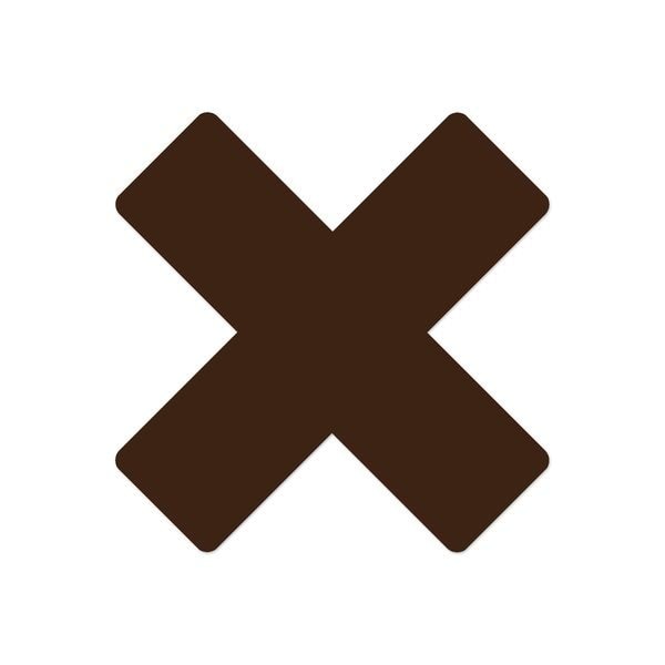 Ergomat DuraStripe Xtreme 9.5inx9.5inx3.5in Rounded Xfts Brown, 12PK - DSX-XR9.5-BR-KIT