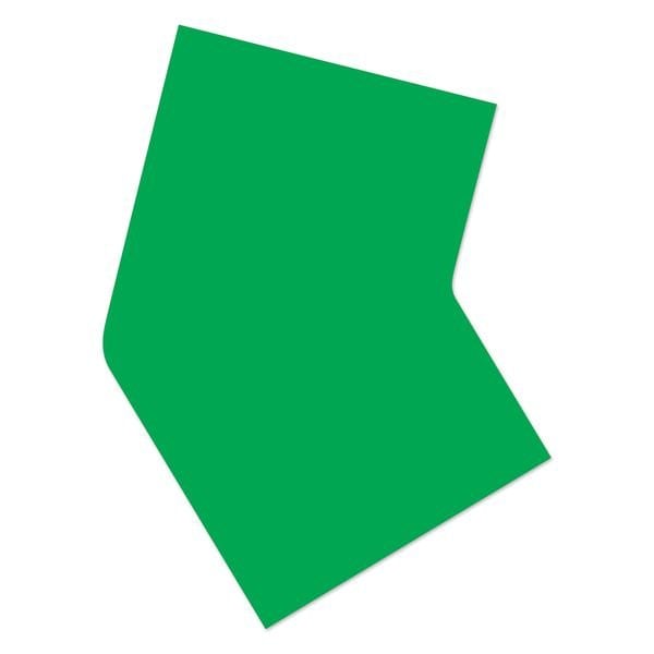 Ergomat DuraStripe Mean Lean 3in 45 degrees Angle Corners Green, 50PK - DSML-C3-G-45ANGLE-KIT