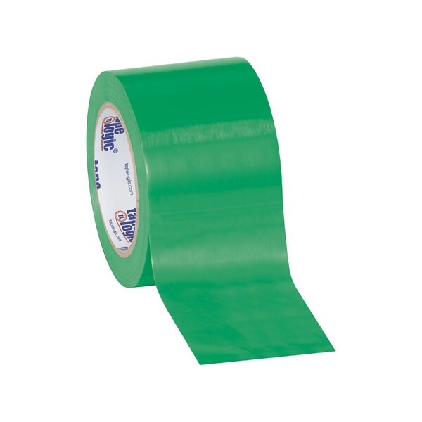 Tape Logic 3'' x 36 yds. Green Tape Logic Solid Vinyl Safety Tape, 3PK - T93363PKG