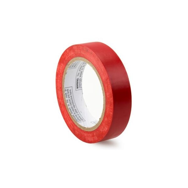 Accuform Pipe Marking Tape, SelfAdhesive, Red, 1 in Width, 108 ft Length, 6 mil Thickness, Vinyl - PTM613RD