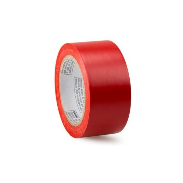 Accuform Pipe Marking Tape, SelfAdhesive, Red, 2 in Width, 108 ft Length, 6 mil Thickness, Vinyl - PTM623RD