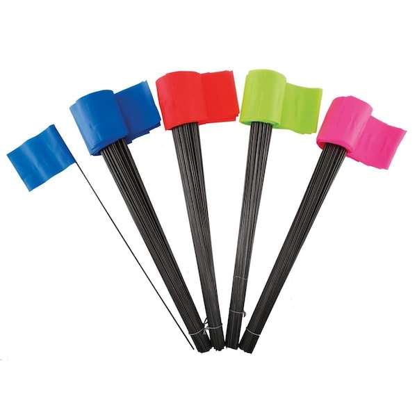 Blackburn Flag Blackburn High-Vis Vinyl Marking Flags with PVC Staffs - 458PF FLO ORG