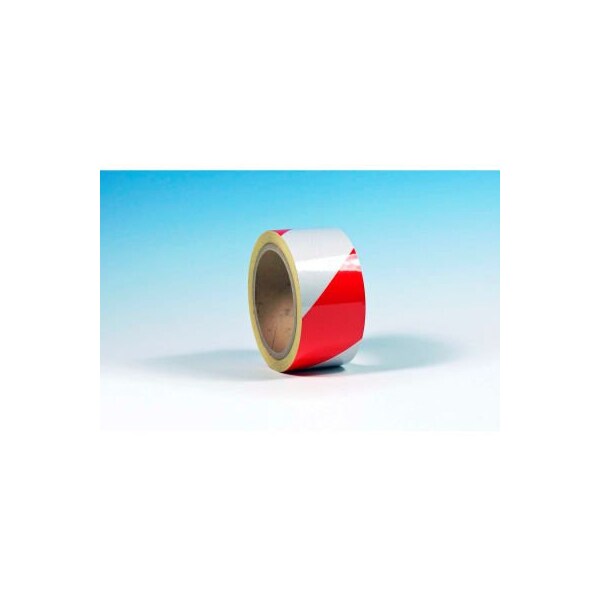 Heskins Llc Heskins High Visibility Reflective Tape, Red/White, 2" x 30' - 6601005000010AUA