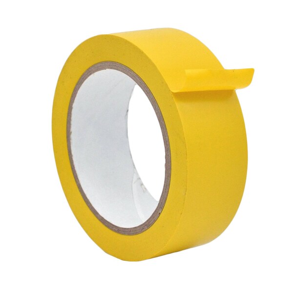 Wod Tape Floor Marking Tape, PVC, Yellow, 1.5 inch (36mm) W., 6 mil Thickness, 32 PK - WOD VTC606-01500-32-60-YEL