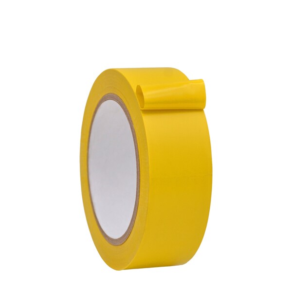 Wod Tape Floor Marking Tape, PVC, Yellow, 1.5 inch (36mm) W., 6 mil Thickness, 32 PK - WOD VTC366-01500-32-36-YEL