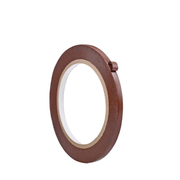 Wod Tape PVC, Dark Brown, 1/4 inch (6mm) W., 6 mil Thickness, 192 PK - WOD VTC366-00250-192-36-DBR