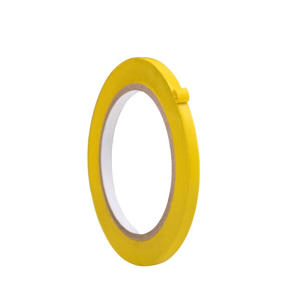 Wod Tape Floor Marking Tape, PVC, Yellow, 1/4 inch (6mm) W., 6 mil Thickness, 192 PK - WOD VTC366-00250-192-36-YEL