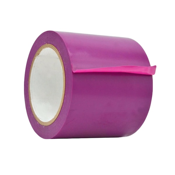 Wod Tape PVC, Purple, 4 inch (96mm) W., 6 mil Thickness, 12 PK - WOD VTC606-04000-12-60-PUR