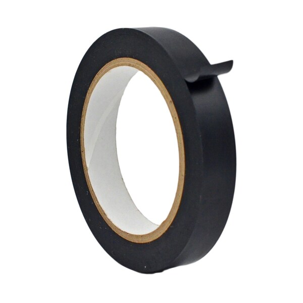 Wod Tape PVC, Black, 3/4 inch (18mm) W., 6 mil Thickness, 64 PK - WOD VTC606-00750-64-60-BLA