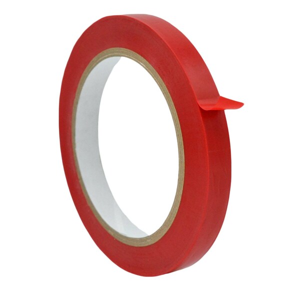 Wod Tape PVC, Red, 1/2 inch (12mm) W., 6 mil Thickness, 96 PK - WOD VTC606-00500-96-60-RED
