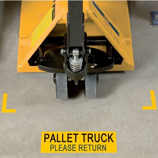 Brady Continuous Label Roll, Polyester, No Legend, Clear, Yellow, 4 in W., 2 mil Thickness - 142164