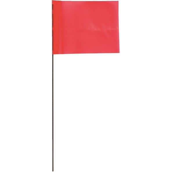 Blackburn Flag Blackburn High-Vis Vinyl Marking Flag with30"-36" Wire Staff - 456WF FLO PNK