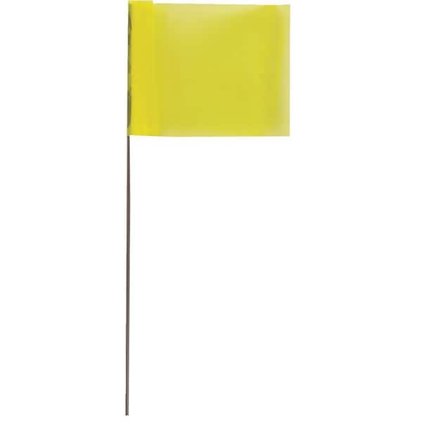 Blackburn Flag Blackburn High-Vis Vinyl Marking Flag with30"-36" Wire Staff - 580WF FLO YEL