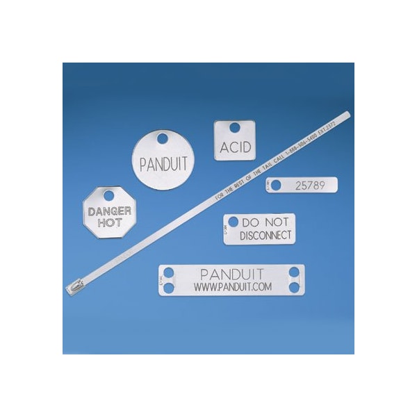 Panduit Marker Plate, Aluminum, 4 Hole, 3.37" x - MMP337W71-MAL-3