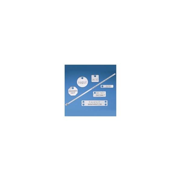 Panduit Marker Plate, Aluminum, 4 Hole, 3.37" x - MMP337W71-MAL-3