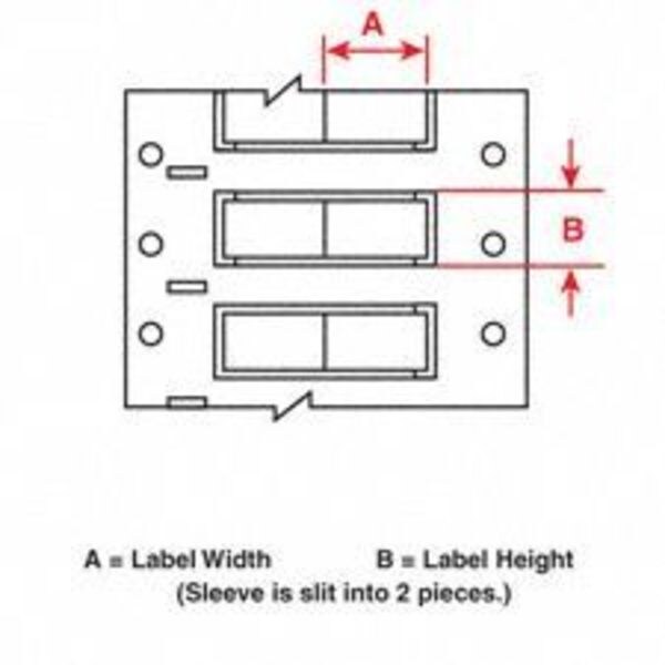 Brady Write On White Wire Marker Sleeves, PermaSleeve(R) Polyolefin, HX-250-2-WT-J-2 - HX-250-2-WT-J-2