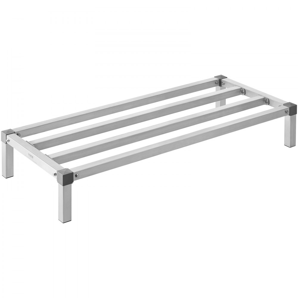Newly Upgraded！VEVOR Aluminum Dunnage Rack Stationary Dunnage Rack 48” x 20” x 8” Storage Rack - LHJZWJZZK48XNBIQ5V0