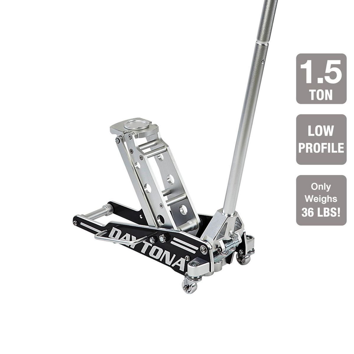 Gato de carrera de aluminio de alto rendimiento ultrabaja perfil ligero de 1.5 toneladas Daytona con BOMBA RÁPIDA - 58811
