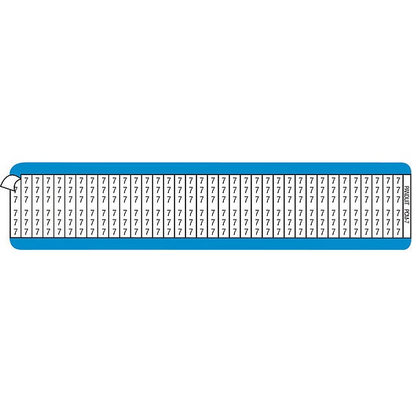 Panduit Wire Marker Card, .25" x 1.5", 2, PK25 - PCM-2