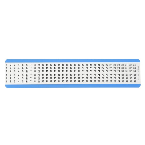 Panduit Pre-Printed Marker Cards, Hi-Temp, .25" - PPM-1-33