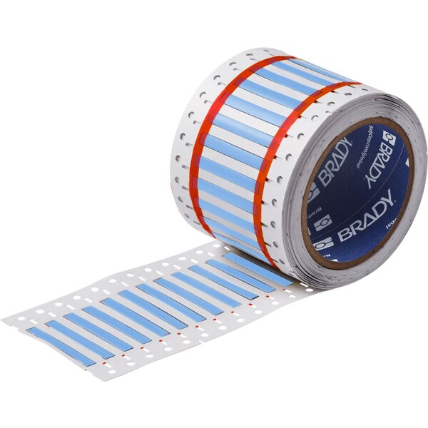 Brady PermaSleeve HX Heat Shrink Double Sided Wire Marking Sleeves, Blue, 0.094 in. Dia x 1 in. W - 2HX-094-2-BL-2