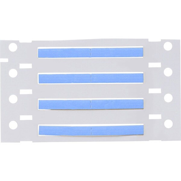 Brady PermaSleeve HX Heat Shrink Double Sided Wire Marking Sleeves, Blue, 0.094 in. Dia x 1 in. W - 2HX-094-2-BL-2
