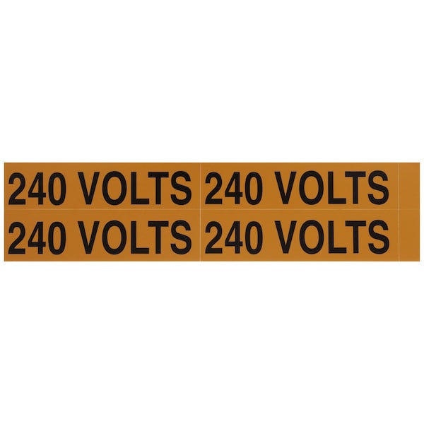 Nsi Industries Voltage Markers (4) 240 Volts - VM-B-7