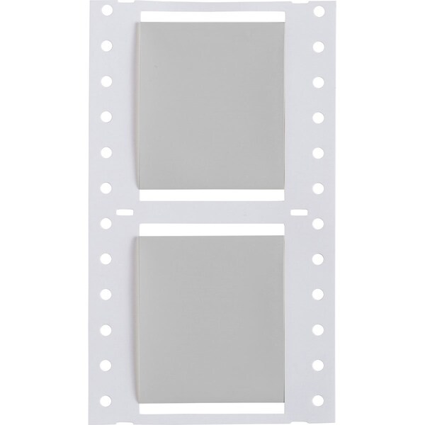 Brady PermaSleeve HX Heat Shrink Double Sided Wire Marking Sleeves, Gray, 1.5 in. Dia x 2 in. W - 2HX-1500-2-GY