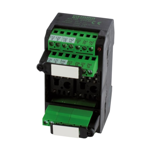 Módulos de zócalo para relé Murr Elektronik MKS - J 24/LED 24, ENTRADA: 24 VDC - SALIDA: 250 VAC/ 110 DC / 2 A - 67010.