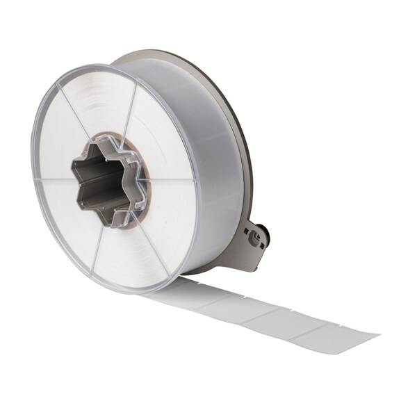 Brady A5500 Polypropylene Wire and Cable Flag Labels 2 in H x 2 in W White 2500/RL - A55-13-425