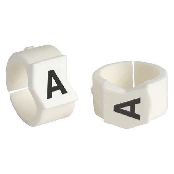 Brady Clip Sleeve Wire Mrkrs, A, Blk/Wht, PK50, SCN45-A - SCN45-A