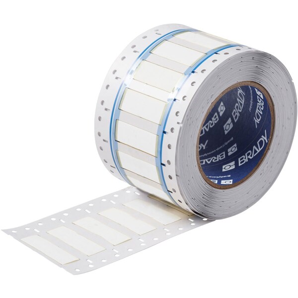 Brady BSP45 Series PermaSleeve Heat Shrink Polyolefin Wire Marking Sleeves, 0.375 in. Dia x 2 in. W, White - SA-3PS-375-2-WT