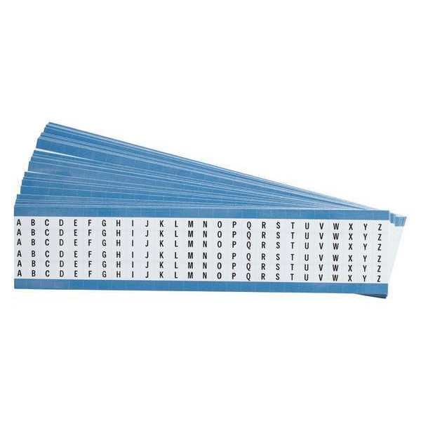 Brady Wire Markers, Legend A to Z, Blk/Wht, PK25, TWM-A-Z-PK - TWM-A-Z-PK