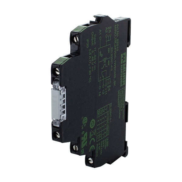 Módulo optoacoplador Murr Elektronik MIRO TR 24VDC SK, ENTRADA: 53 VDC - SALIDA: 48 VDC / 0,5 A - 1 C/O , terminal de tornillo de 12 mm - 52510.