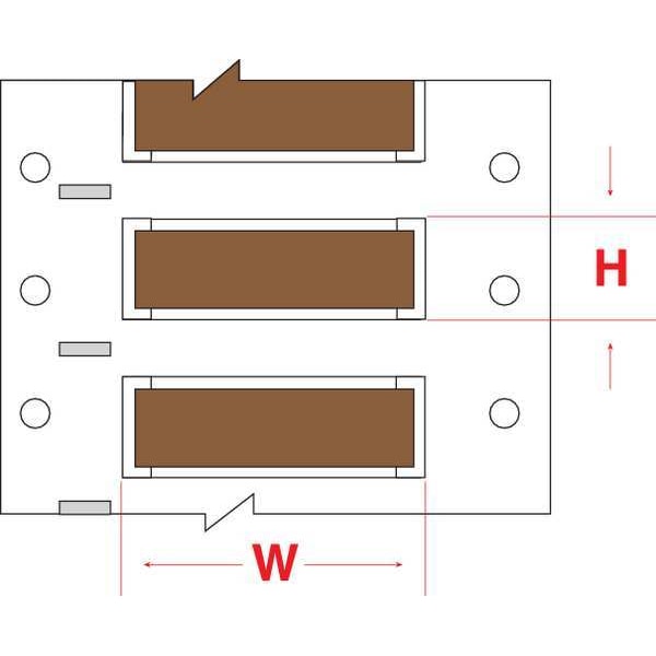 Brady Write On Brown Wire Marker Sleeves, PermaSleeve(R) Polyolefin, PS-500-150-BR-S - PS-500-150-BR-S