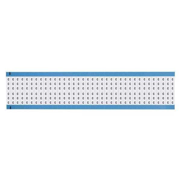 Brady Wire Markers, Legend C, Black/White, PK25, WM-C-SC-PK - WM-C-SC-PK