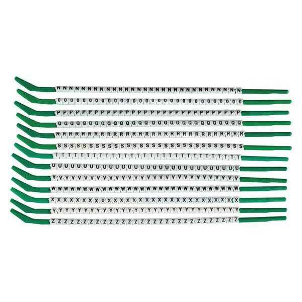 Brady Clip Sleeve Wire Mrkrs, N-Z, Blk/Wht, PK13, SCN09-N-Z - SCN09-N-Z