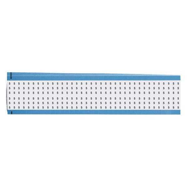 Brady Wire Markers, Legend 5, Black/White, PK5 - WM-5-VP