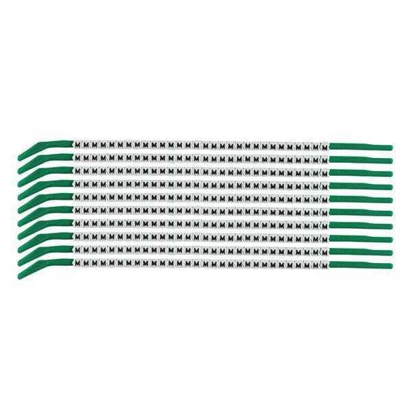 Brady Clip Sleeve Wire Mrkrs, M, Blk/Wht, PK10 - SCN09-M