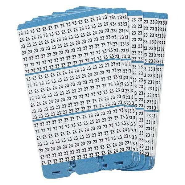 Brady Porta-Pack Wire Markers, 23, Blk/Wht, PK10 - PWM-23