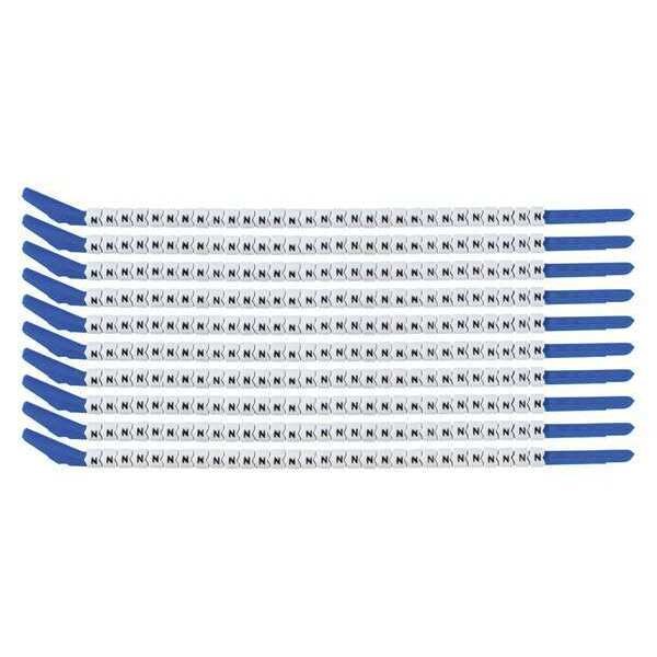 Brady Clip Sleeve Wire Mrkrs, N, Blk/Wht, PK10, SCN13-N - SCN13-N
