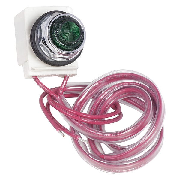Interruptor y contactor de motor NEMA Square D, Tipo S, kit de luz piloto, LED, verde, 120VAC 60Hz, tamaño NEMA 00 a 7, Tipo 1/3R/12 - 9999SPL28G.