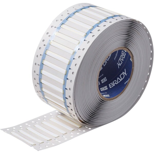 Brady BSP45 Series PermaSleeve Heat Shrink Polyolefin Wire Marking Sleeves, 0.125 in. Dia x 2 in. W, White - SA-3PS-125-2-WT