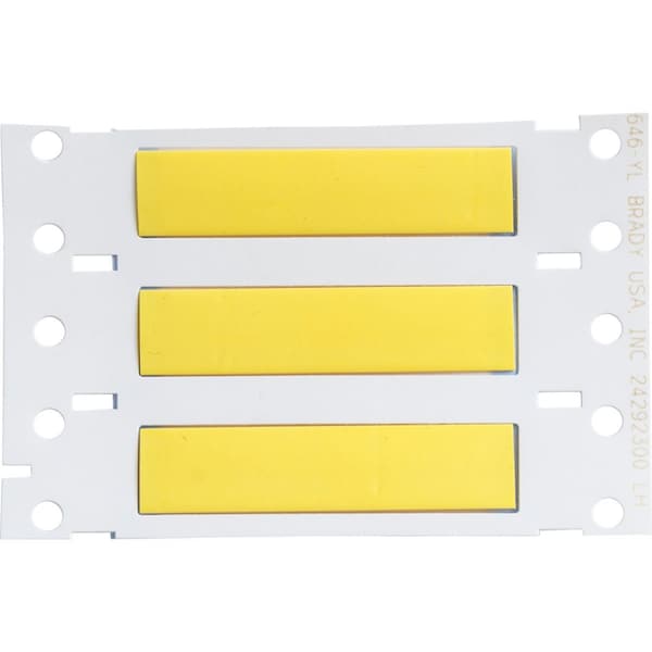Brady BSP45 Series PermaSleeve Heat Shrink Polyolefin Wire Marking Sleeves, 0.25 in. Dia x 2 in. W, Yellow - SA-3PS-250-2-YL