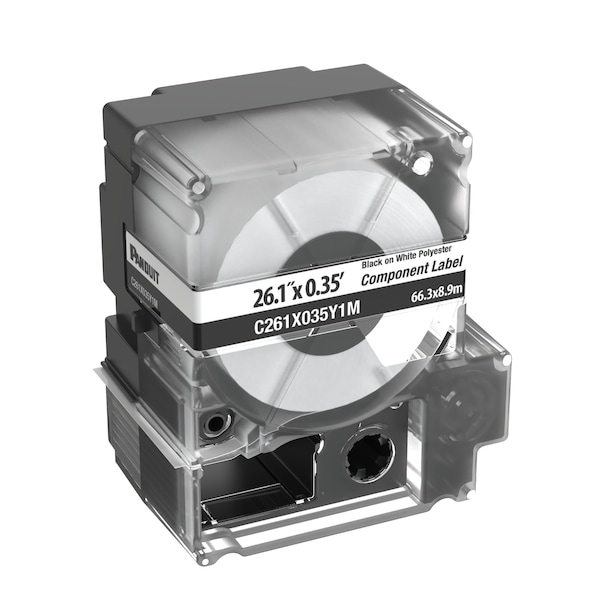 Panduit Mp Cassette, Comp Label, Non-Ahdesive Po - C261X035Y1M