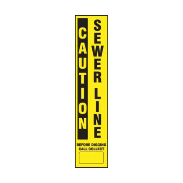 Accuform UTILITY LINEMARKING LABEL  FMK843WTH - FMK843WTH