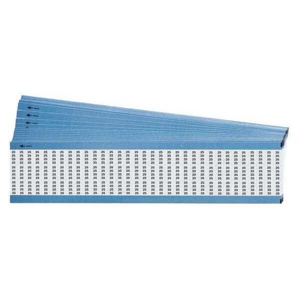 Brady Wire Markers, Legend 25, Black/White, PK25 - TMM-25-PK