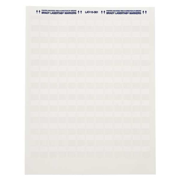 Brady Write On Laminating Wire and Cable Markers, White on Translucent, LAT-15-361-1 - LAT-15-361-1