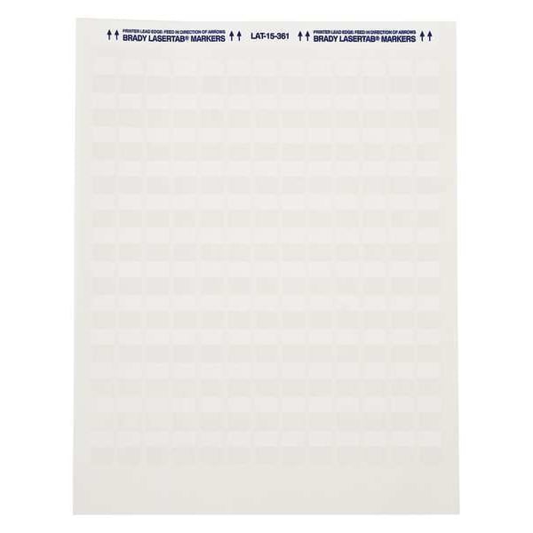 Brady Write On Laminating Wire and Cable Markers, White on Translucent, LAT-19-361-1 - LAT-19-361-1